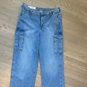 GAP cargo wide leg jeans